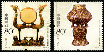 2004-22 《漆器与陶器》特种邮票(与罗马尼亚联合发行)